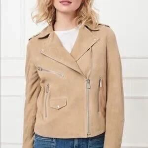 Anine Bing Biker Suede Moto Jacket